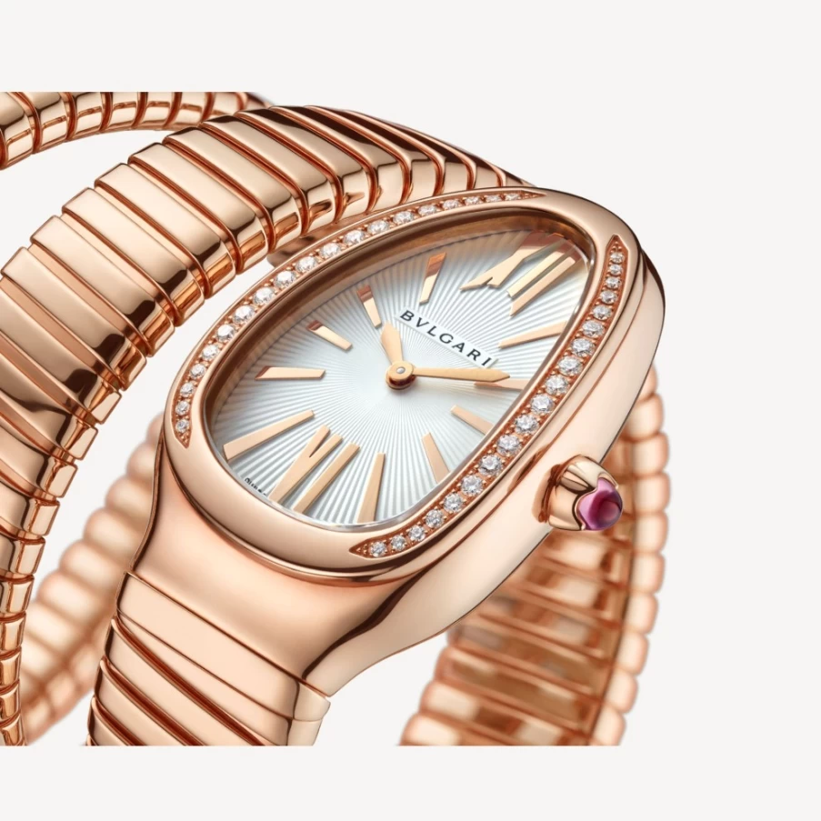 BVLGARI Serpenti Tubogas Women's White Gold Watch