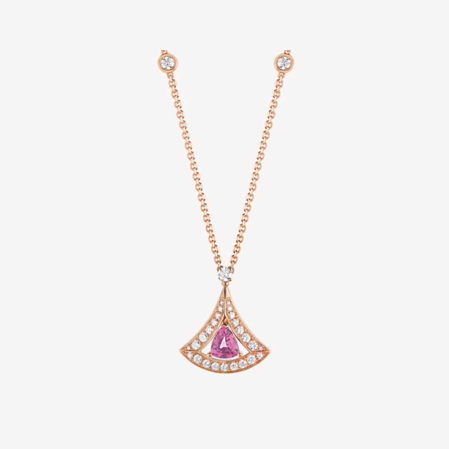 BVLGARI Divas’ Dream Pink Gold Necklace | Elegant Jewelry Collection