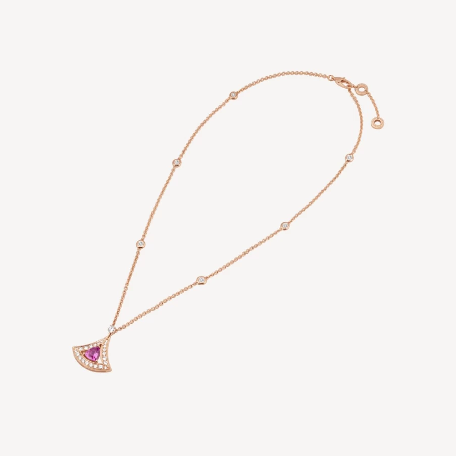 BVLGARI Divas’ Dream Pink Gold Necklace | Elegant Jewelry Collection