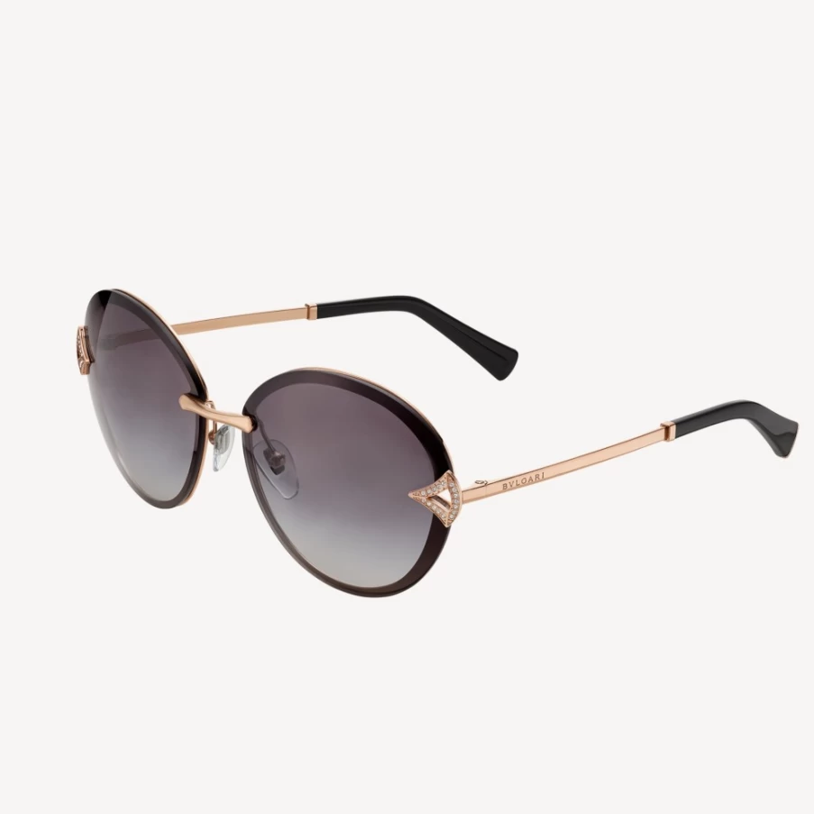BVLGARI Divas’ Dream Sunglasses for Women - Black & Gold Luxury Fashion Shades