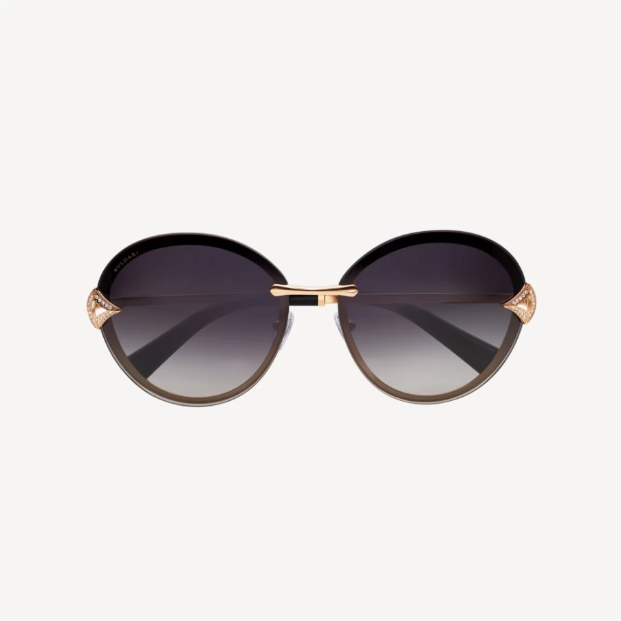 BVLGARI Divas’ Dream Sunglasses for Women - Black & Gold Luxury Fashion Shades