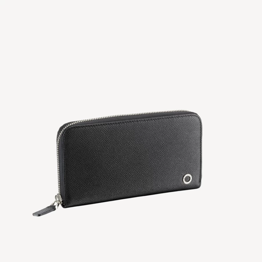 BVLGARI BVLGARI Man Black Zip Wallet for Men