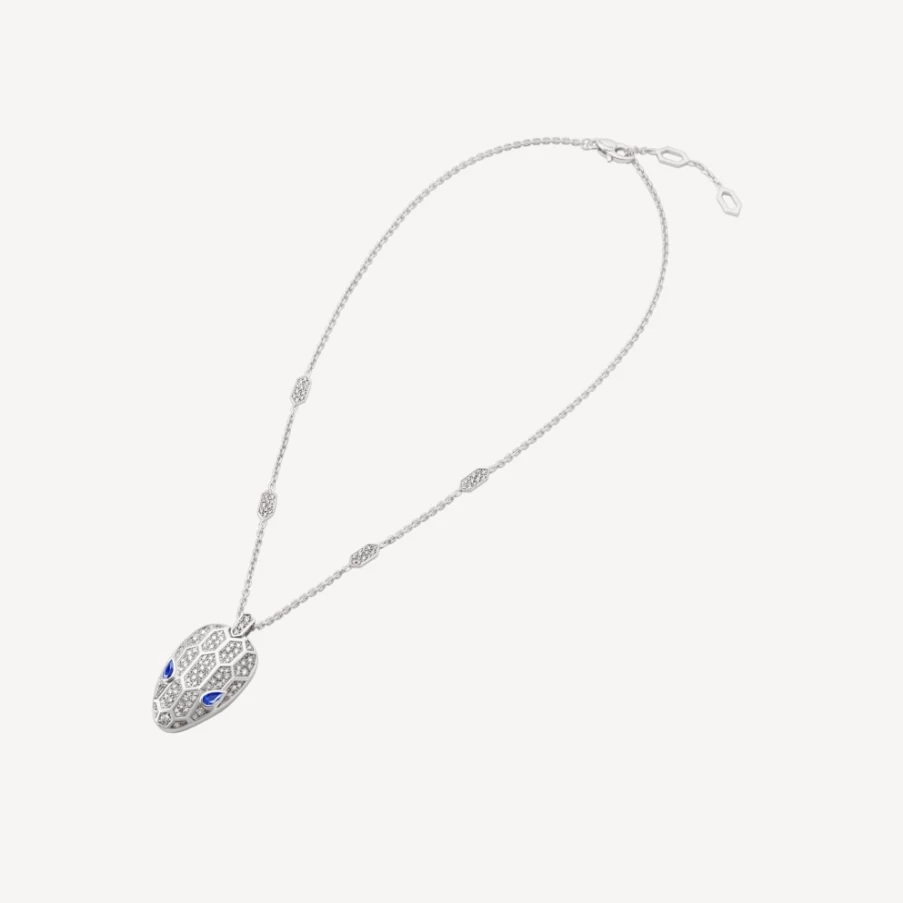 BVLGARI Serpenti Blue Sapphire Necklace | Luxury Snake Jewelry