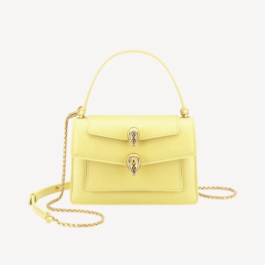 BVLGARI Yellow Leather Belt Bag for Women | Alexander Wang Collaboration
