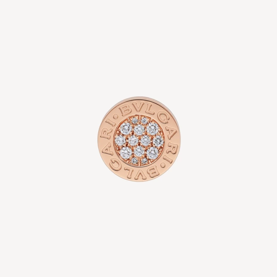 BVLGARI Bvlgari Pink Single Earring | Luxury Rose Gold Diamond Stud