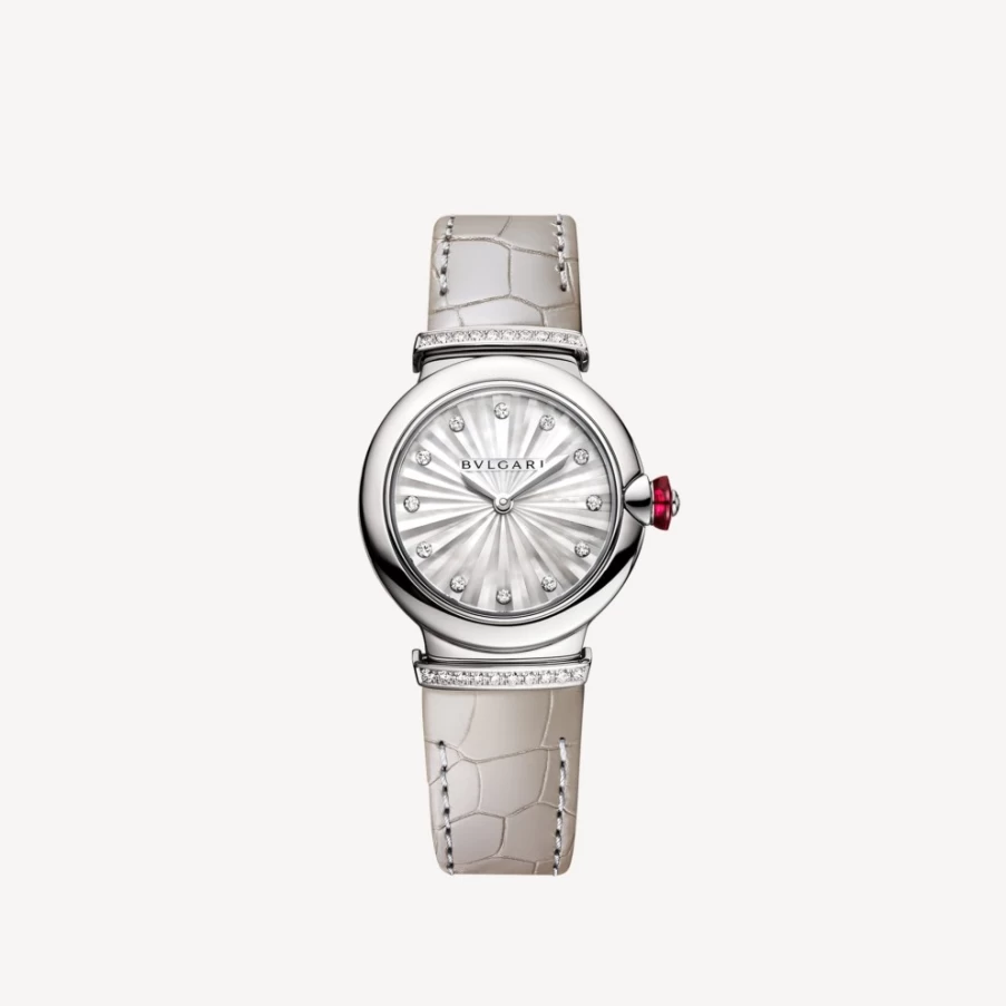 BVLGARI Lvcea Grey Women's Watch – Elegant Swiss Luxury Timepiece