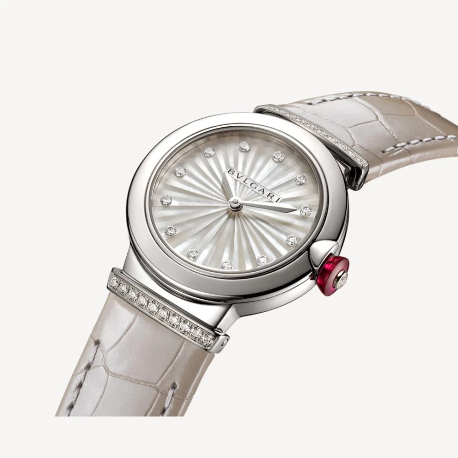 BVLGARI Lvcea Grey Women's Watch – Elegant Swiss Luxury Timepiece