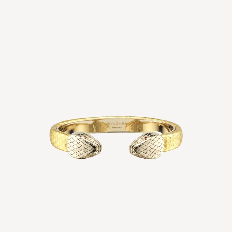 BVLGARI Serpenti Forever Gold Bracelet for Women | Luxury Snake Design