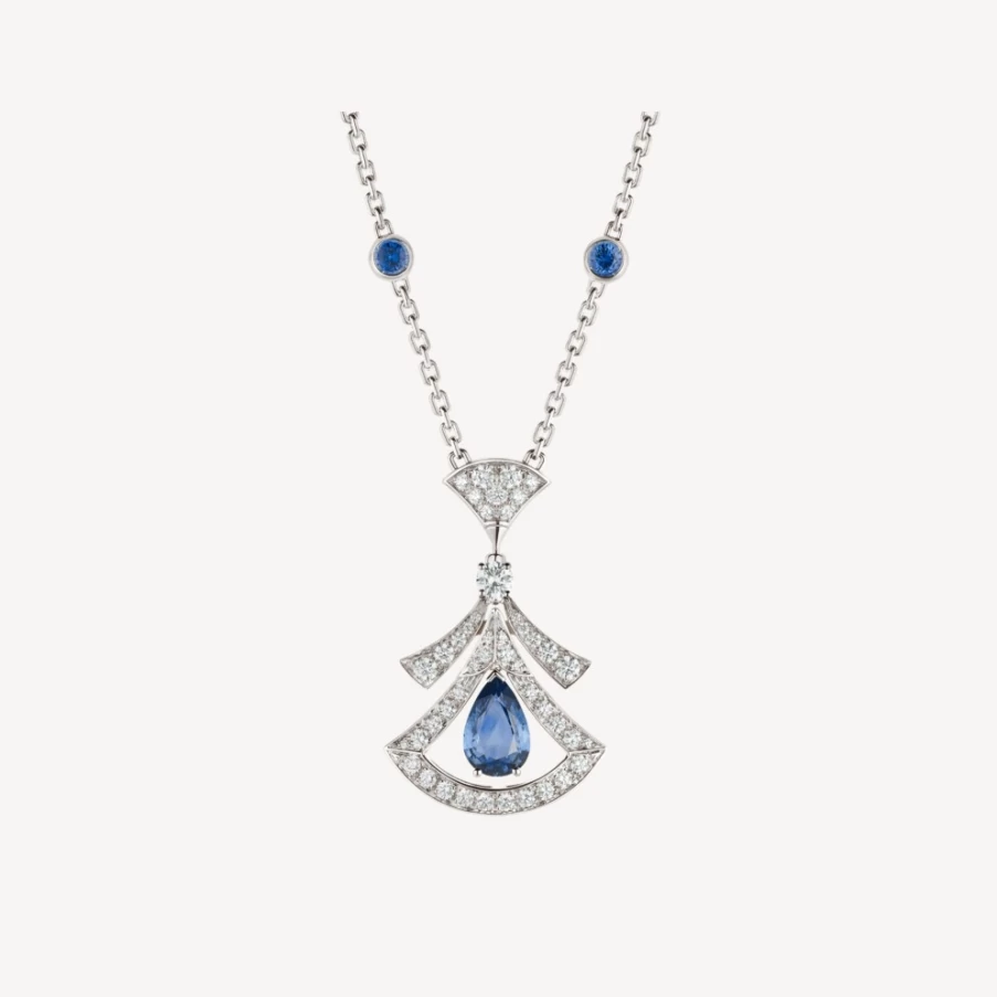 BVLGARI Divas' Dream Blue Sapphire Pendant Necklace | Luxury Jewelry Collection