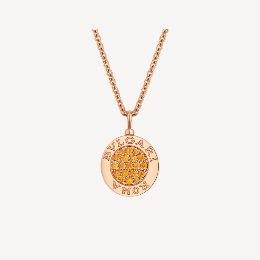 BVLGARI BVLGARI White and Orange Necklace | Luxury Italian Jewelry