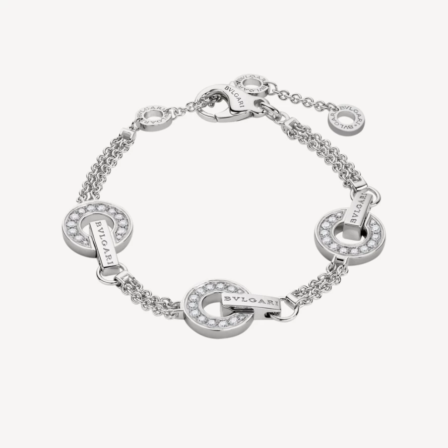 BVLGARI Bvlgari White Gold Bracelet | Luxury Italian Jewelry