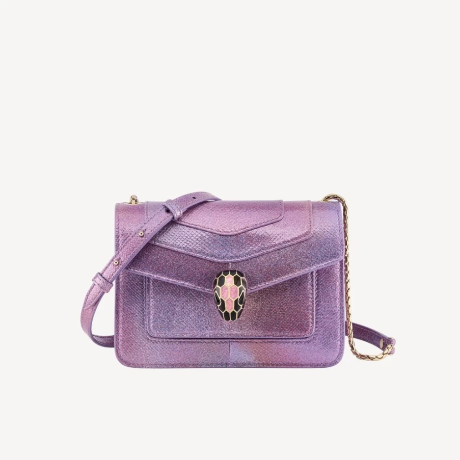 BVLGARI Serpenti Forever Purple Crossbody Bag for Women