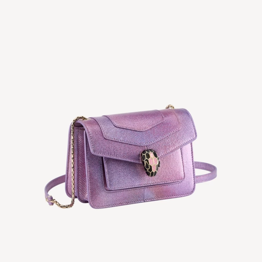 BVLGARI Serpenti Forever Purple Crossbody Bag for Women
