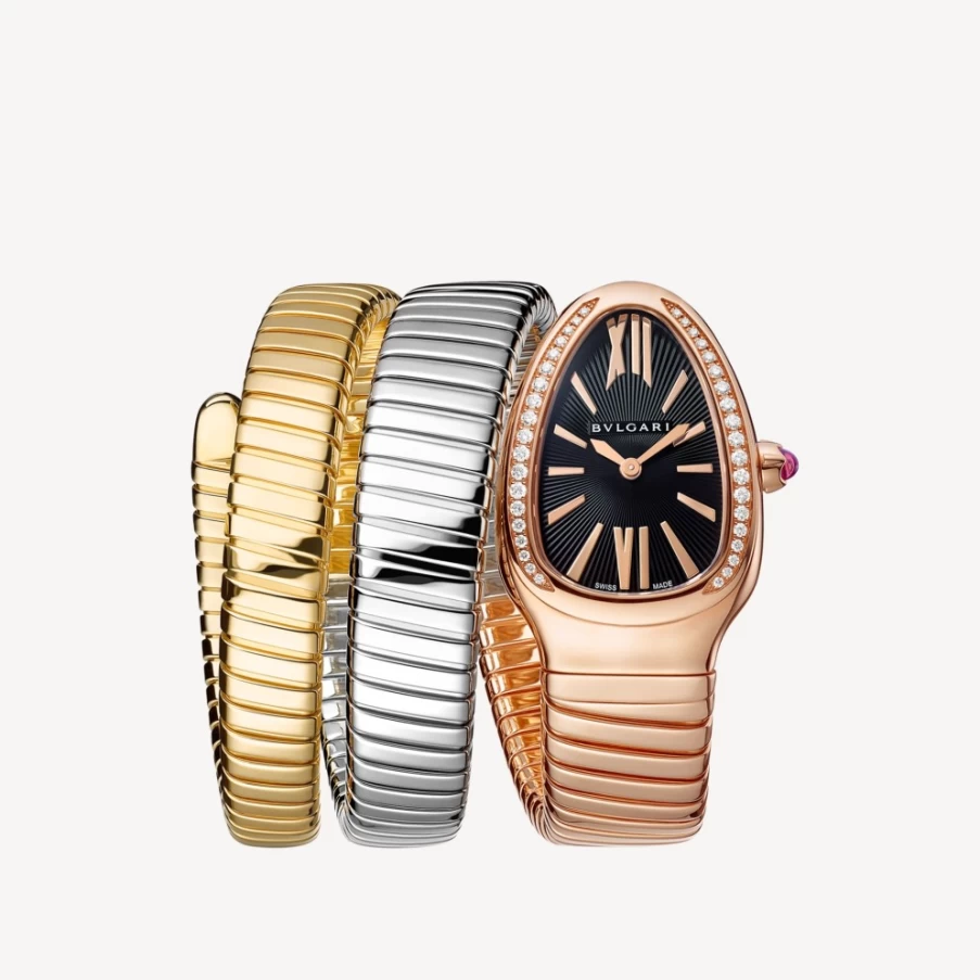 BVLGARI Serpenti Tubogas Black Women's Luxury Watch