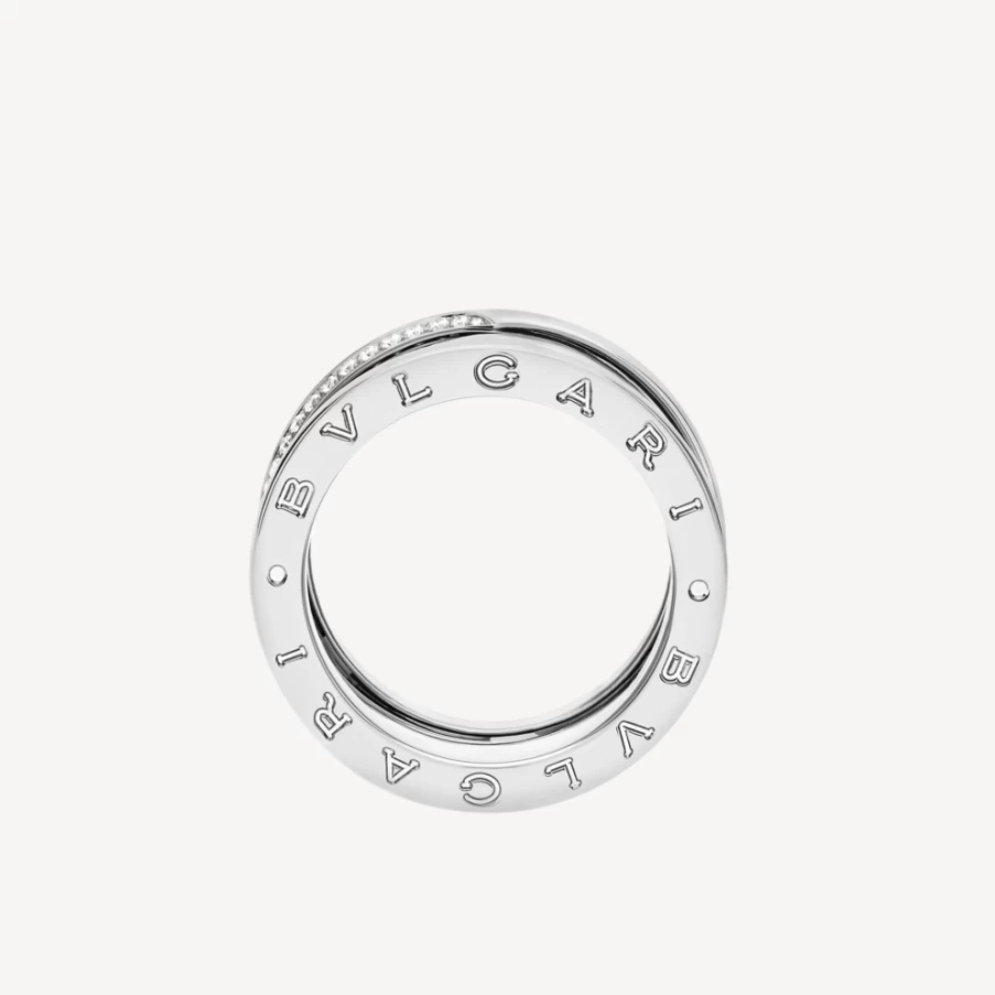 BVLGARI B.Zero1 White Gold Ring – Iconic Luxury Band for Women & Men