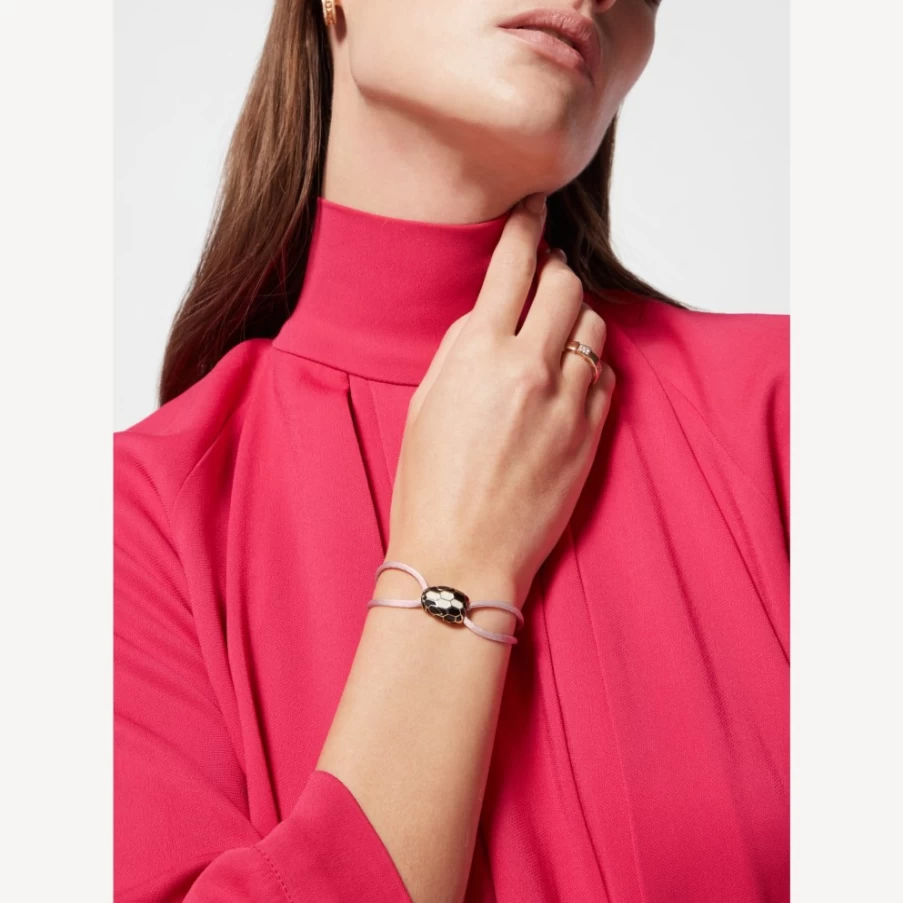 BVLGARI Serpenti Forever Bracelet in Pink for Women | Luxury Rose Gold Snake Design