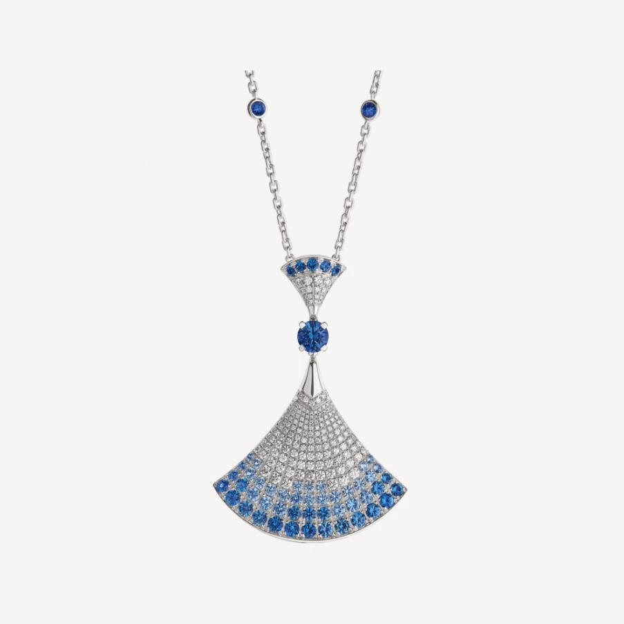 BVLGARI Divas’ Dream Blue Sapphire Pendant Necklace | Luxury Jewelry Collection