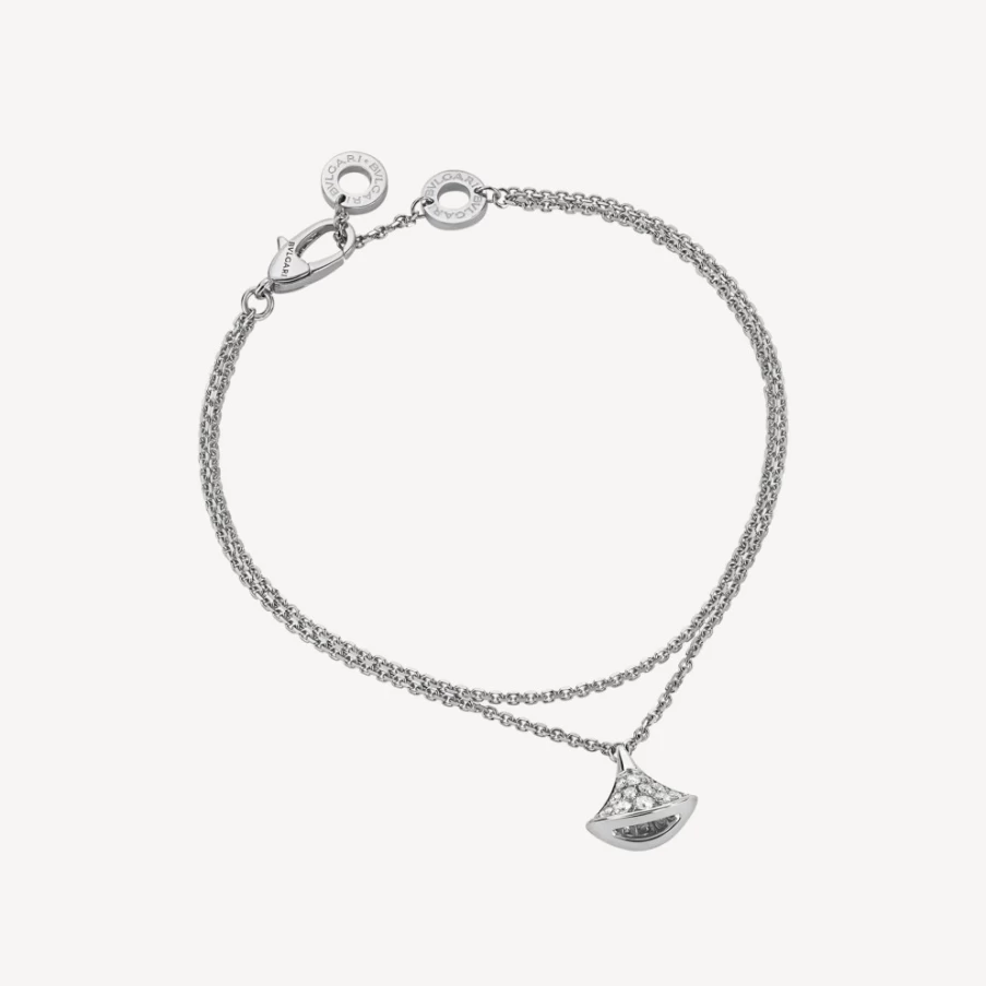 BVLGARI Divas' Dream Bracelet | Luxury Rose Gold & Diamond Charm Bracelet for Women