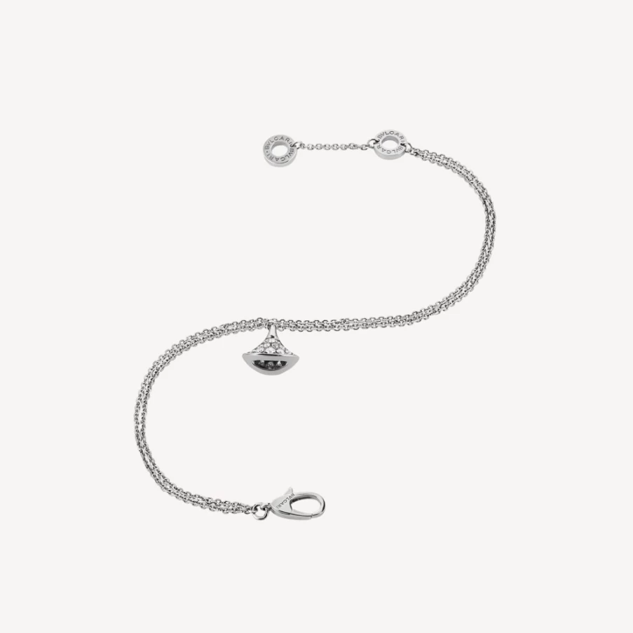 BVLGARI Divas' Dream Bracelet | Luxury Rose Gold & Diamond Charm Bracelet for Women