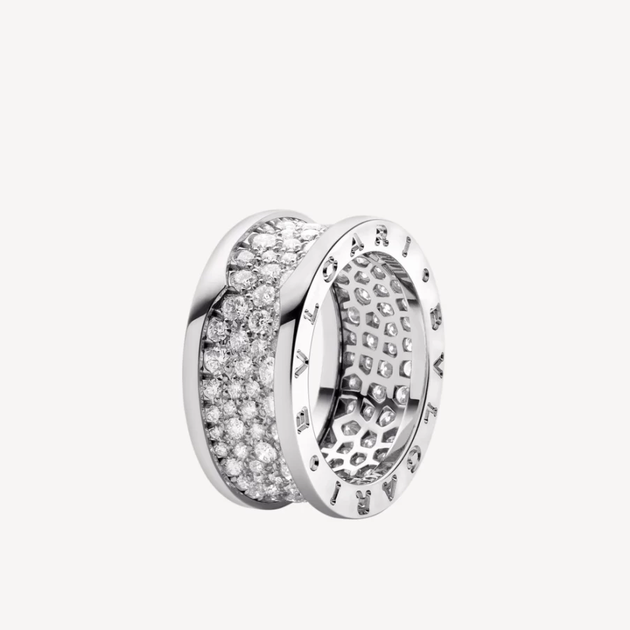 BVLGARI B.Zero1 Ring - Iconic Luxury Band Ring in 18K Gold & Precious Metals
