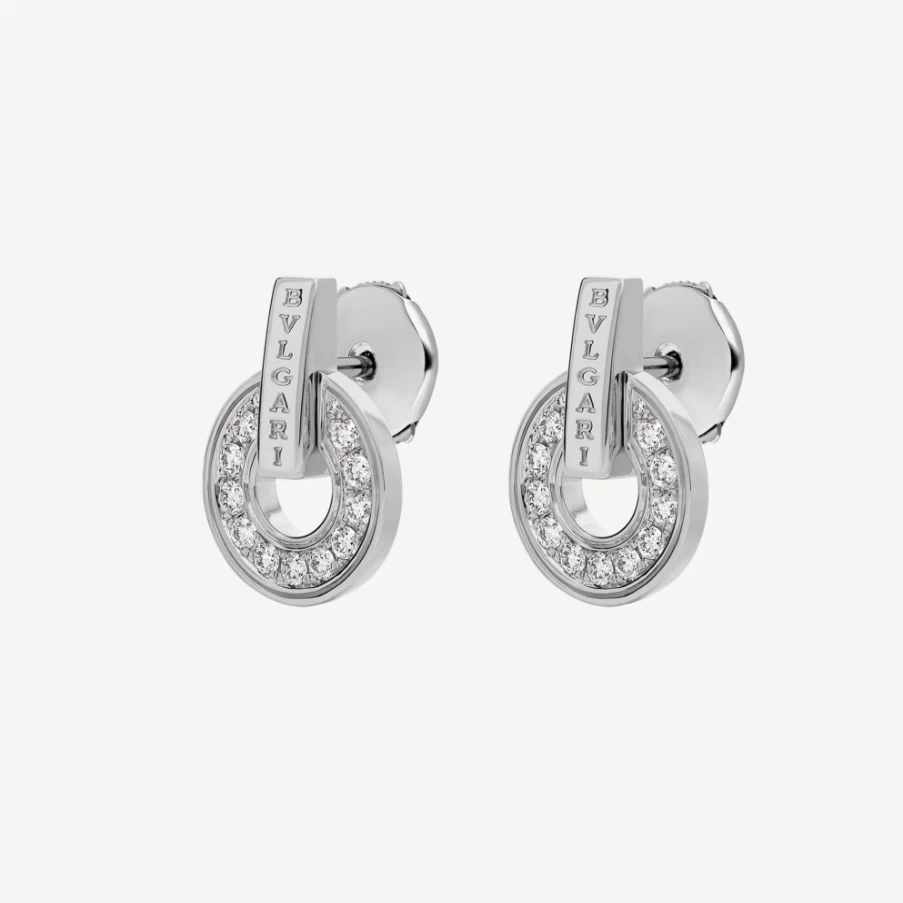 BVLGARI BVLGARI White Gold Earrings Luxury Italian Jewelry