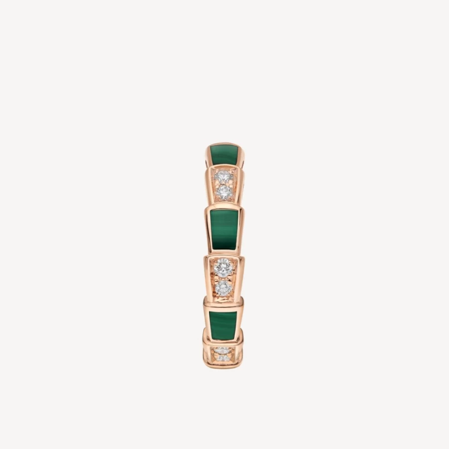 BVLGARI Serpenti Viper Green Gold Ring | Luxury Snake Jewelry Collection