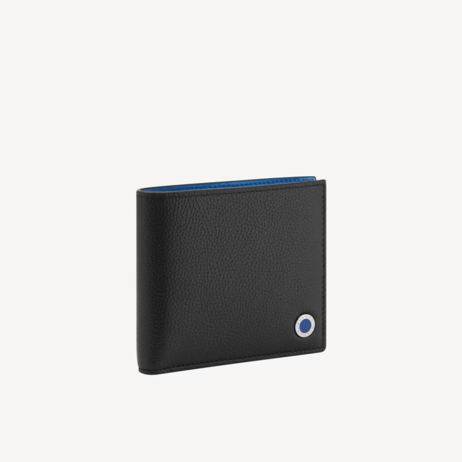 BVLGARI Bvlgari Man Black Bifold Wallet for Men | Luxury Leather Wallet