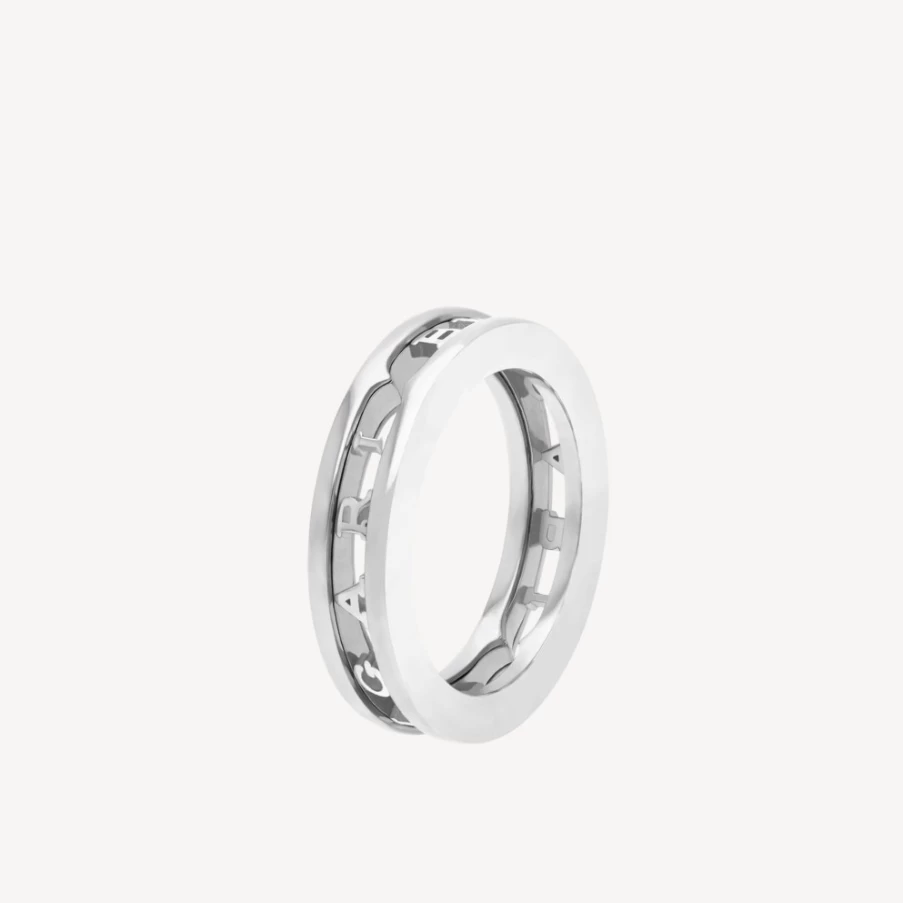 BVLGARI B.Zero1 White Gold Ring – Iconic Luxury Band for Women & Men