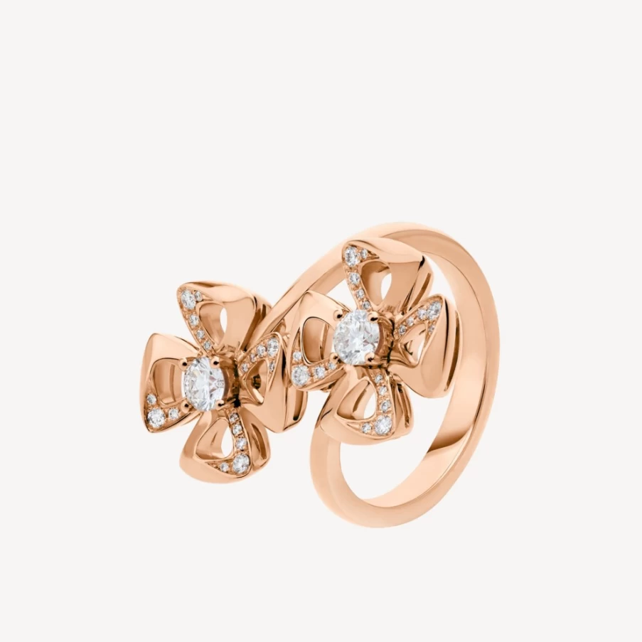 BVLGARI Fiorever Diamond Ring – Luxury Floral Design Engagement Ring for Women