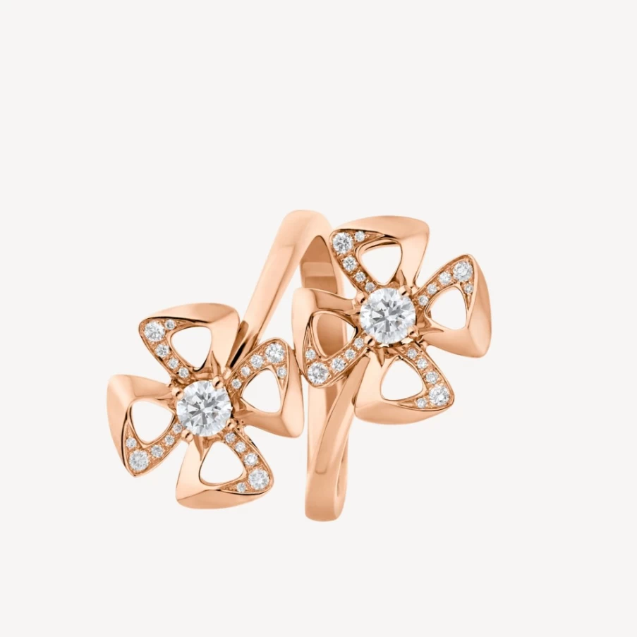 BVLGARI Fiorever Diamond Ring – Luxury Floral Design Engagement Ring for Women