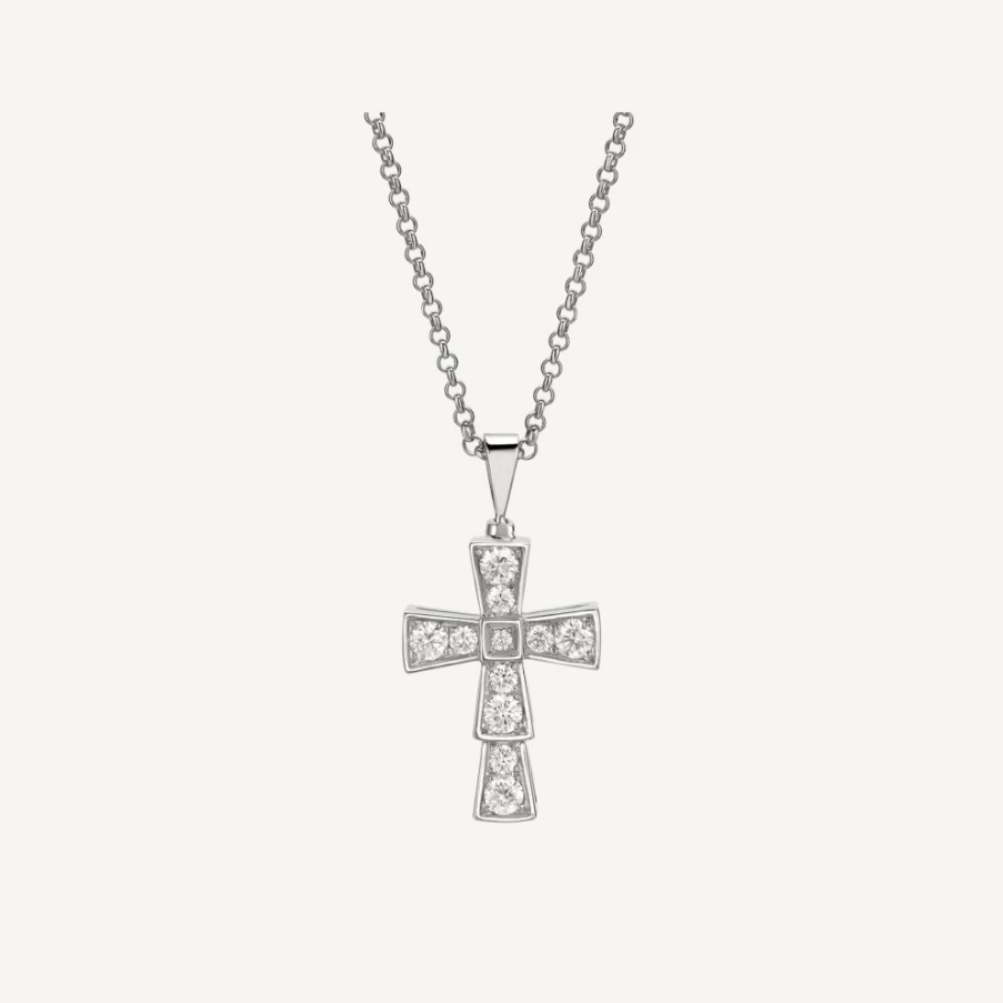 BVLGARI Croce Pendant Necklace - Luxurious Cross Charm for Women