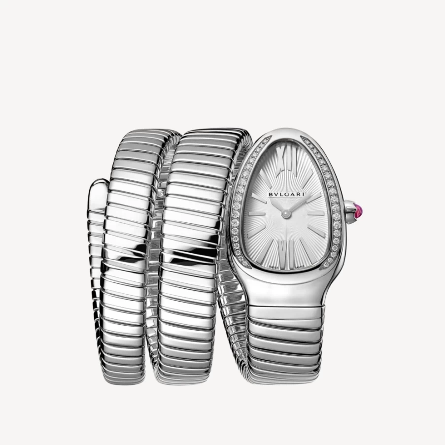BVLGARI Serpenti Tubogas Women's White Luxury Watch