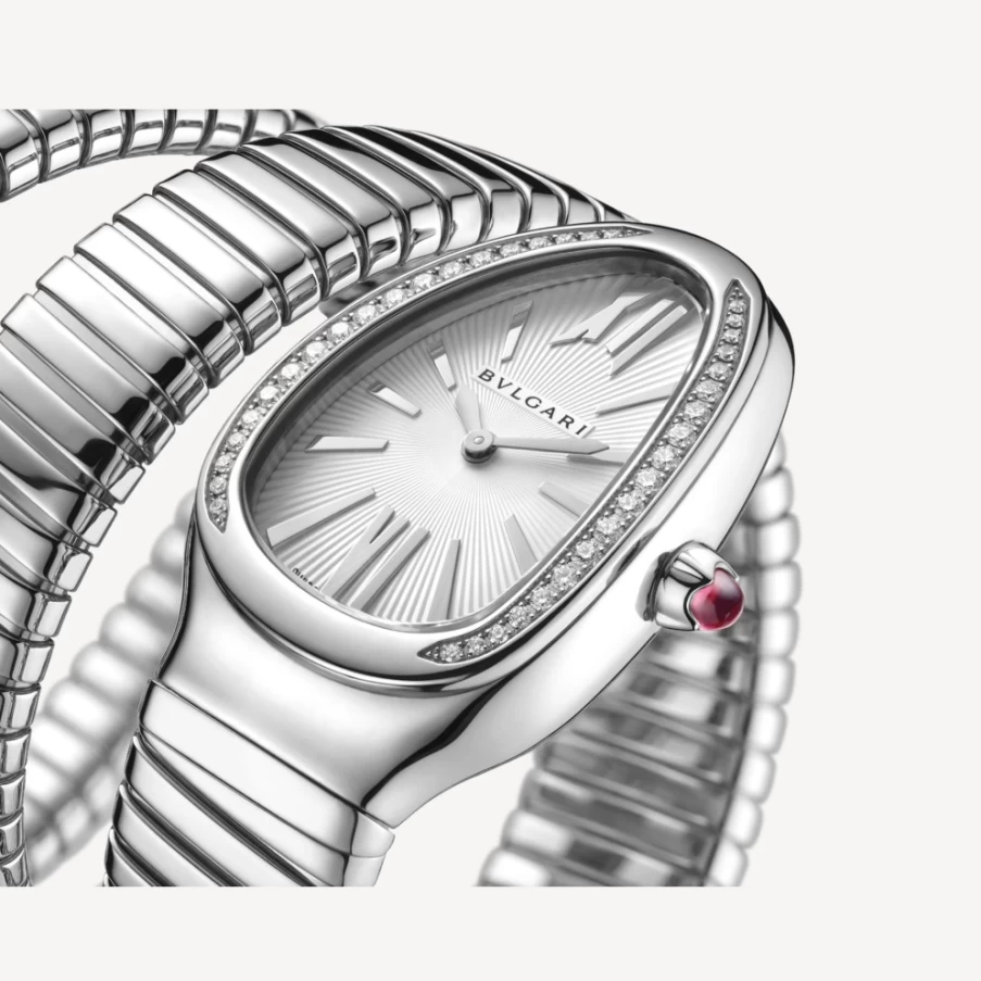 BVLGARI Serpenti Tubogas Women's White Luxury Watch