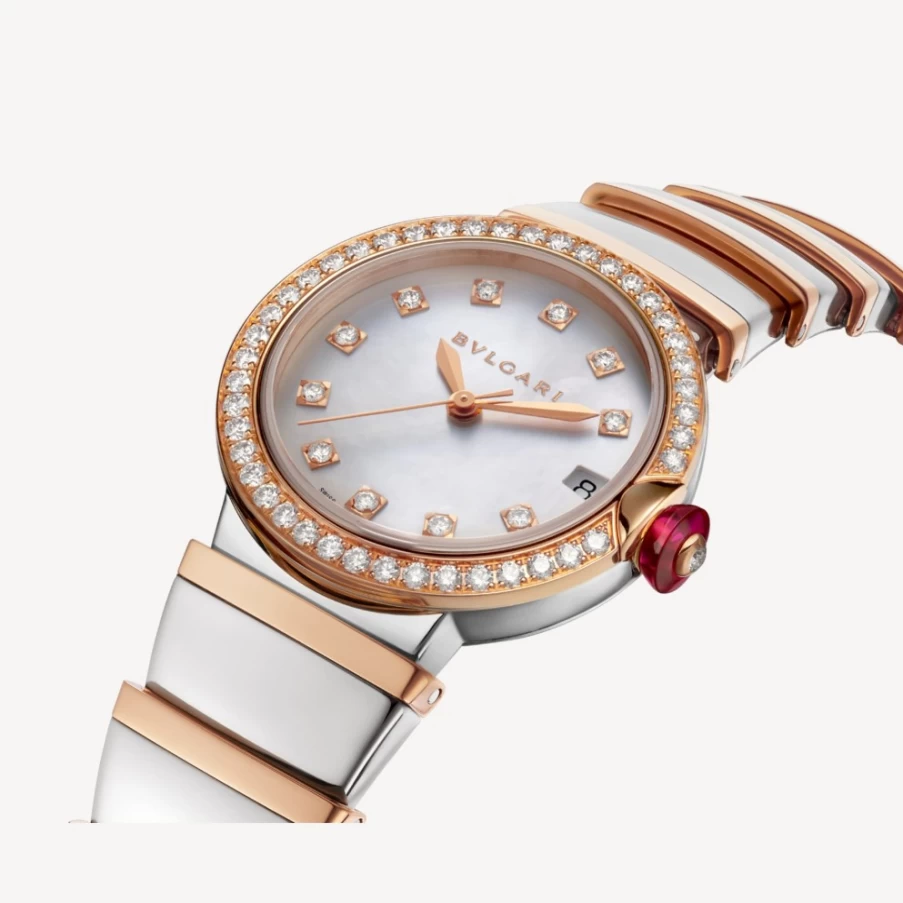 BVLGARI Lvcea Women's White Ceramic Watch - Luxury Swiss Timepiece