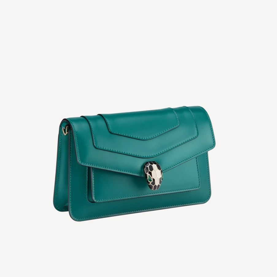 BVLGARI Serpenti Forever Green East-West Shoulder Bag for Women