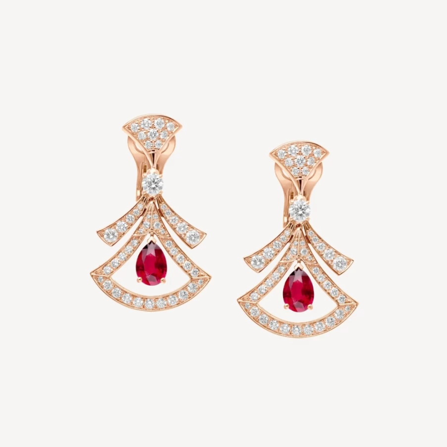 BVLGARI Divas’ Dream Red Coral Earrings | Luxury Gemstone Jewelry