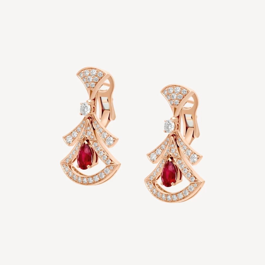 BVLGARI Divas’ Dream Red Coral Earrings | Luxury Gemstone Jewelry