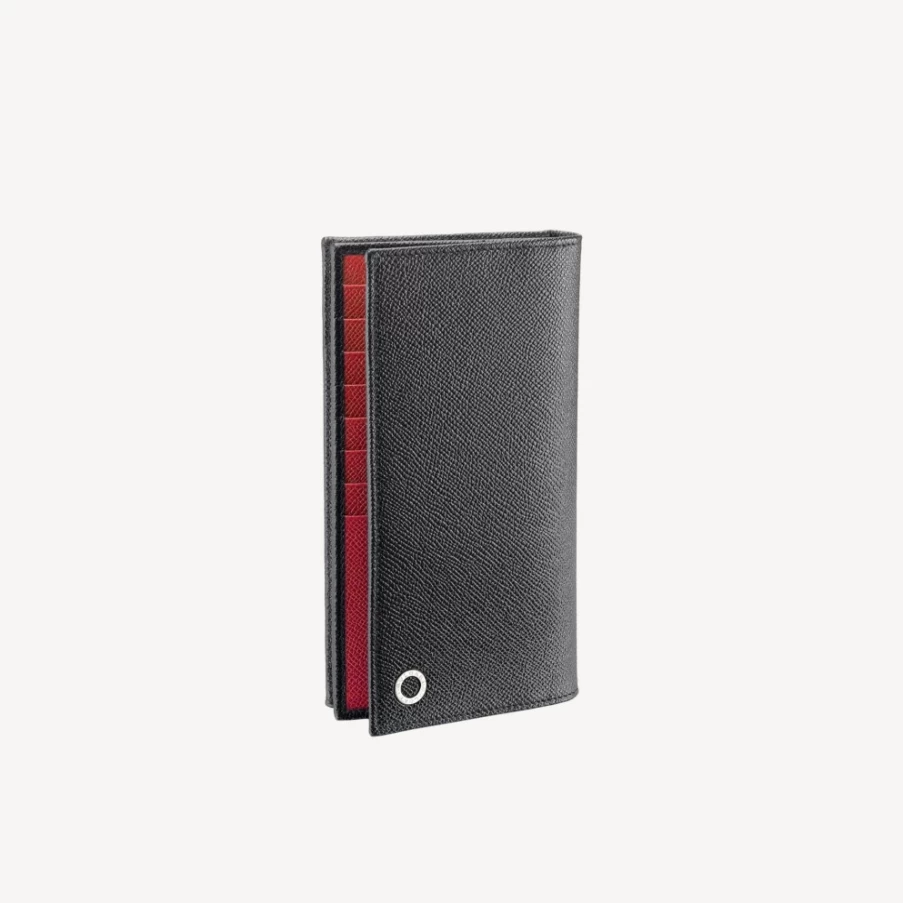 BVLGARI Bvlgari Man Black Bifold Wallet for Men | Luxury Leather Wallet