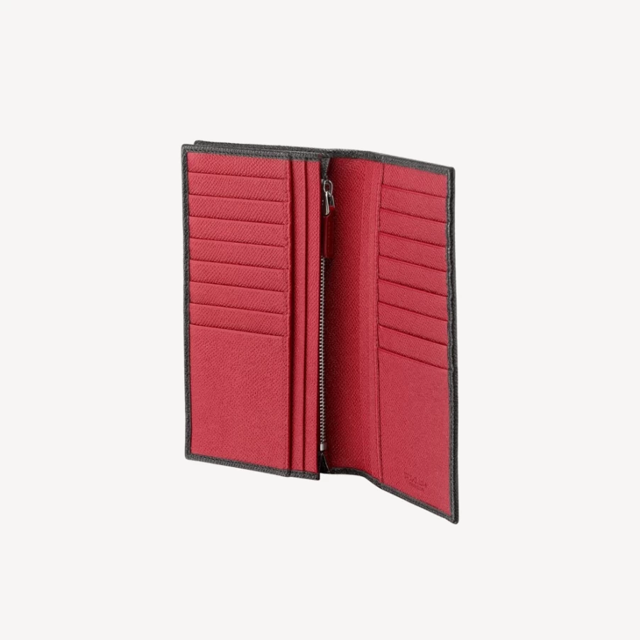 BVLGARI Bvlgari Man Black Bifold Wallet for Men | Luxury Leather Wallet