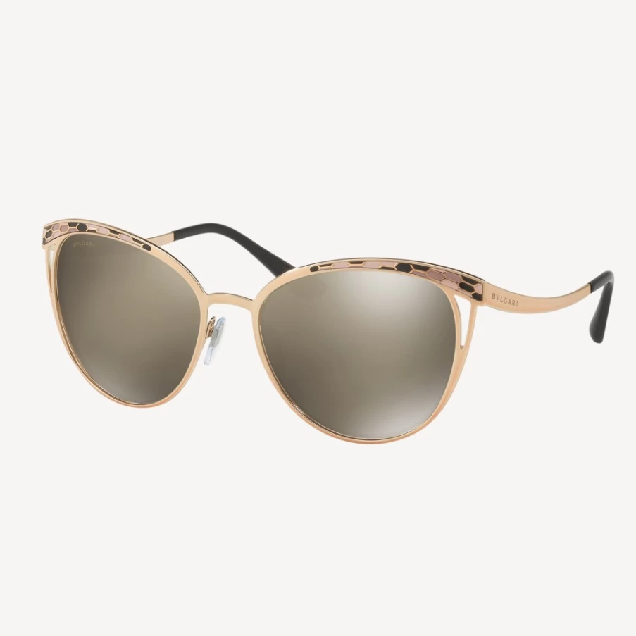 BVLGARI Serpenti Beige Sunglasses for Women | Luxury Designer Shades