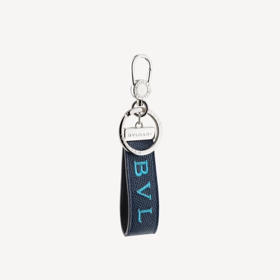 BVLGARI Bvlgari Man Blue Keychain for Men - Luxury Brand Keyring