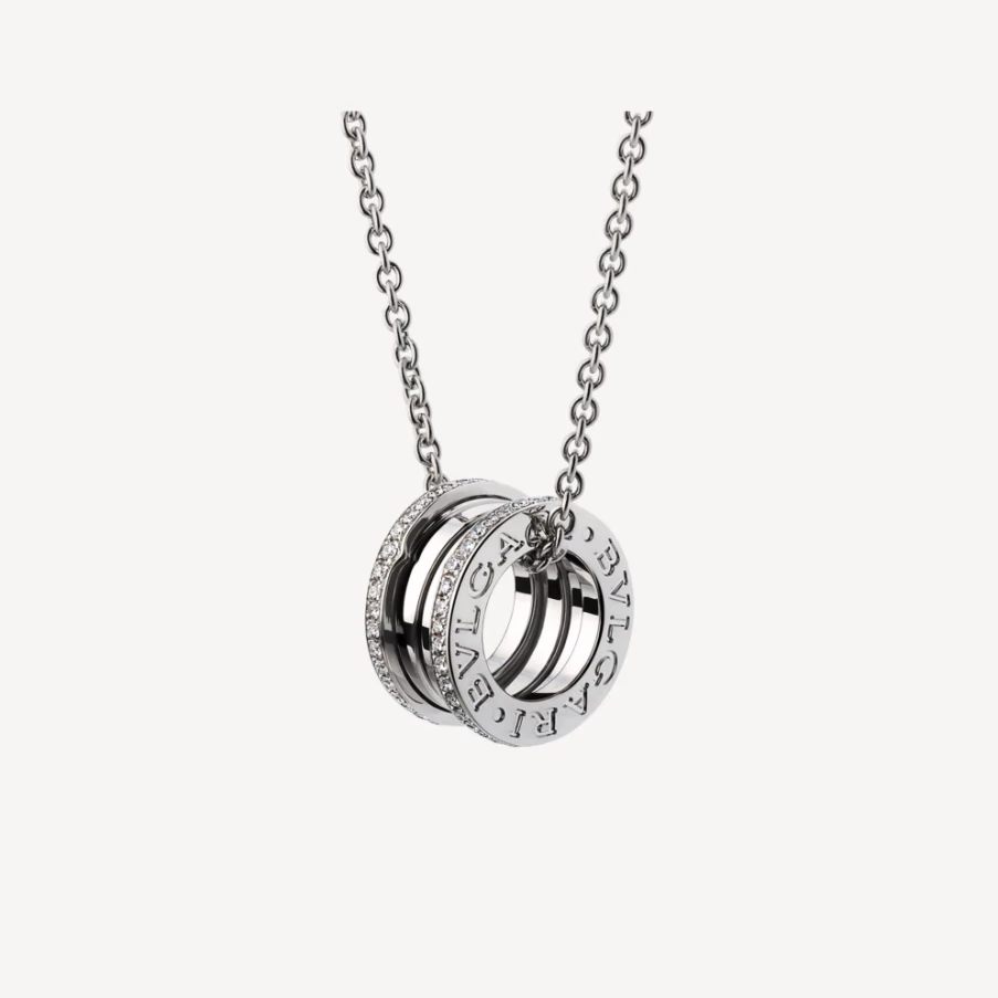 BVLGARI B.Zero1 Necklace | Luxury Rose Gold Pendant Necklace for Women
