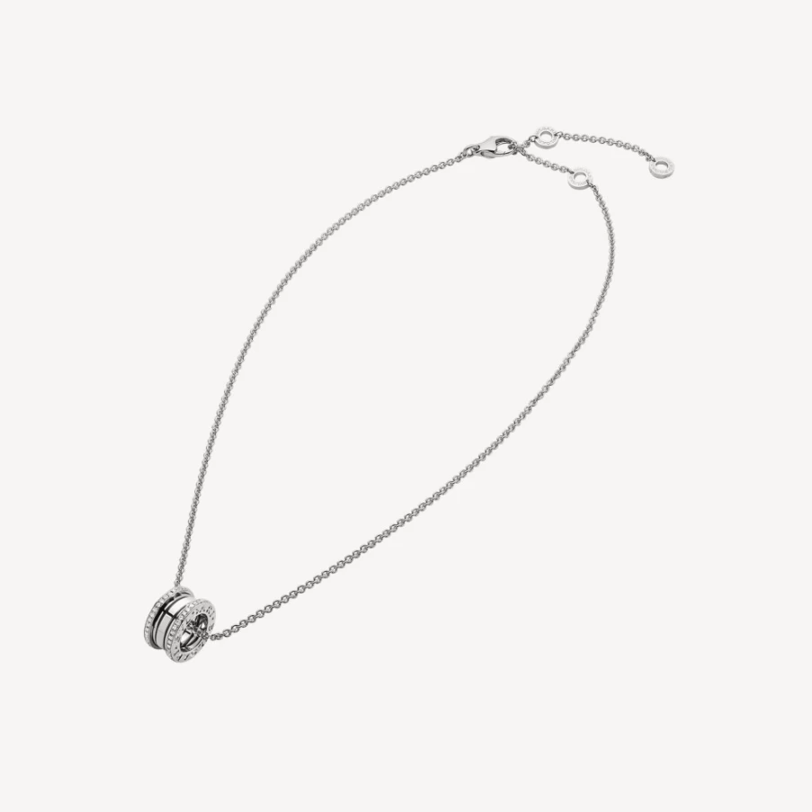 BVLGARI B.Zero1 Necklace | Luxury Rose Gold Pendant Necklace for Women