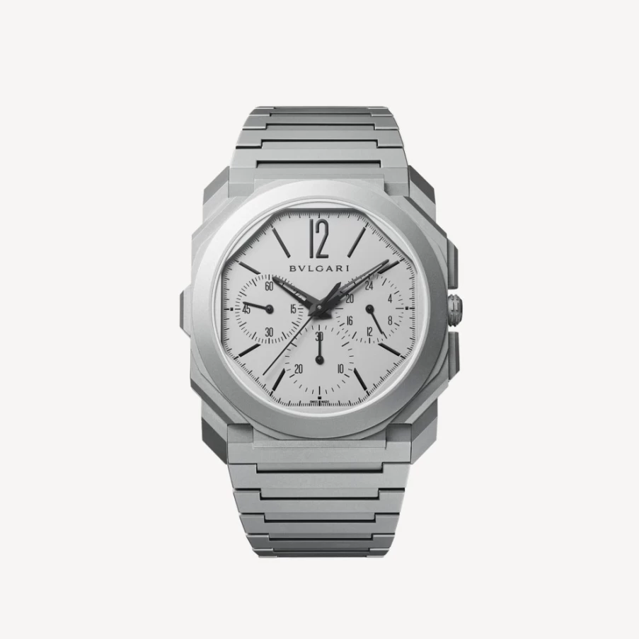 BVLGARI Octo Finissimo Grey Men's Luxury Watch – Ultra-Thin Automatic Timepiece