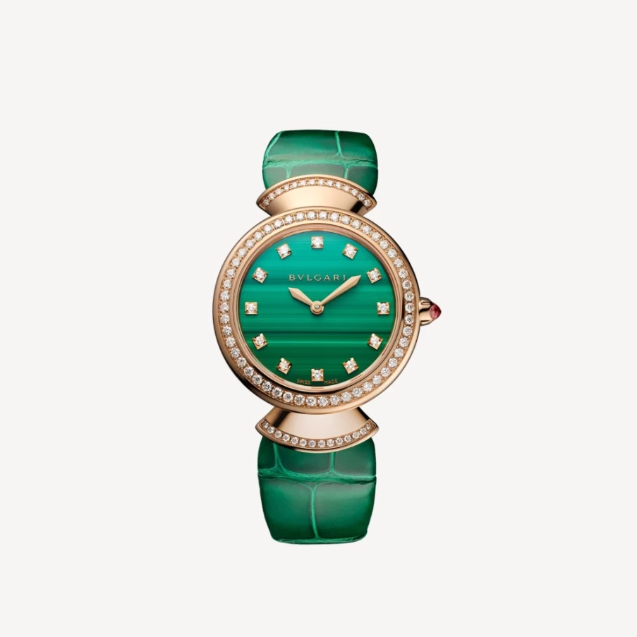 BVLGARI Divas’ Dream Green Watch for Women – Luxury Women’s Timepiece