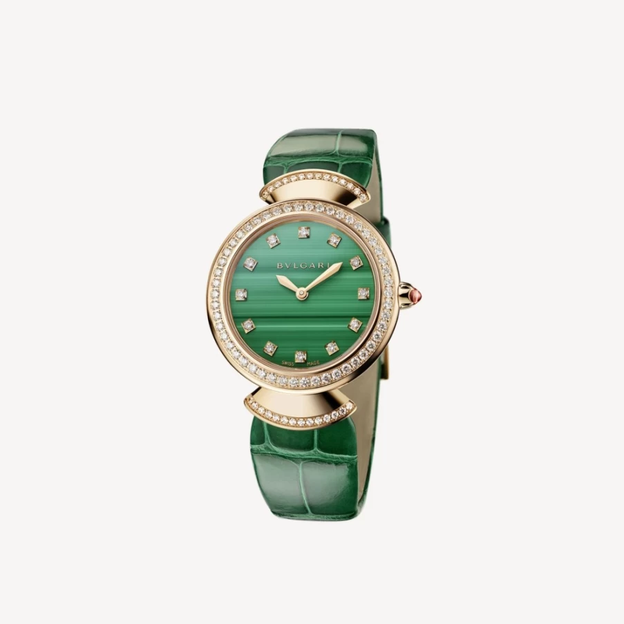 BVLGARI Divas’ Dream Green Watch for Women – Luxury Women’s Timepiece