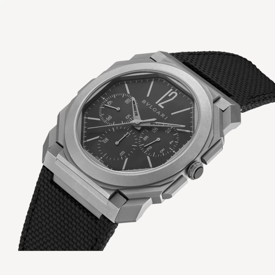BVLGARI Octo Finissimo Ultra-Thin Automatic Black Men's Watch