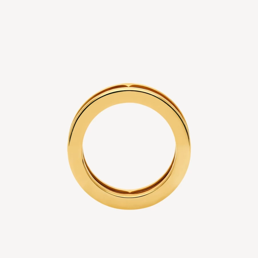 BVLGARI B.Zero1 Ring - Luxury 18K Gold & Diamond Cocktail Ring for Women