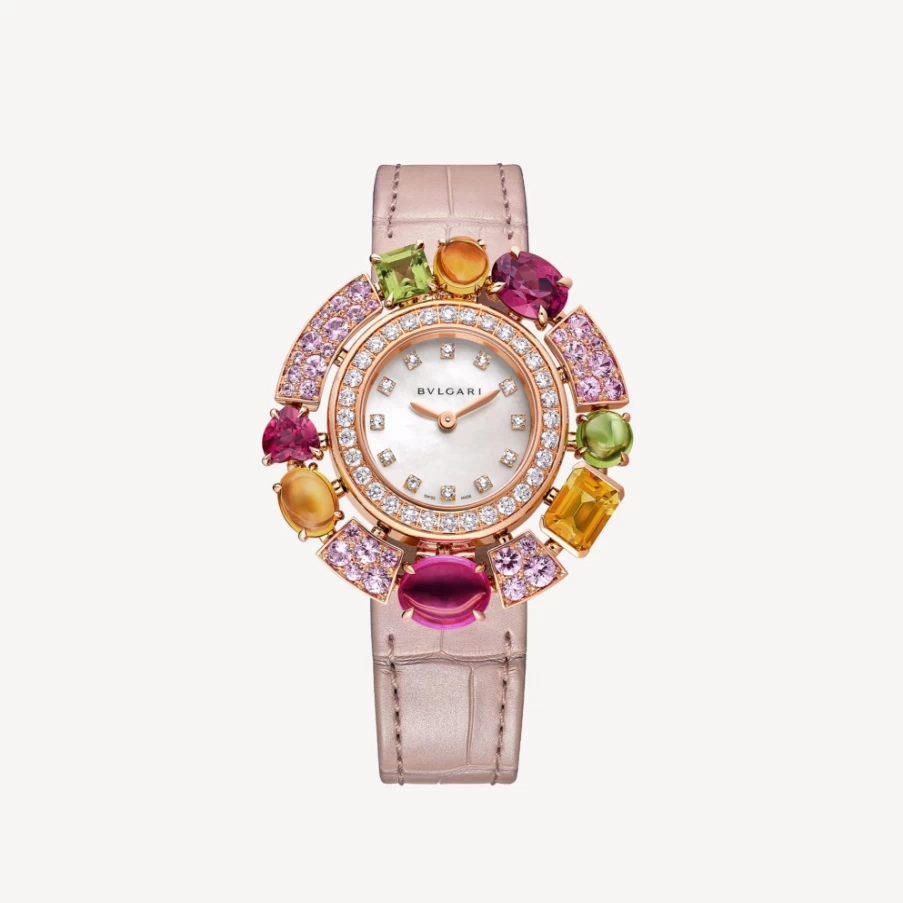 BVLGARI Allegra Pink Watch for Women - Luxury Rose Gold Timepiece