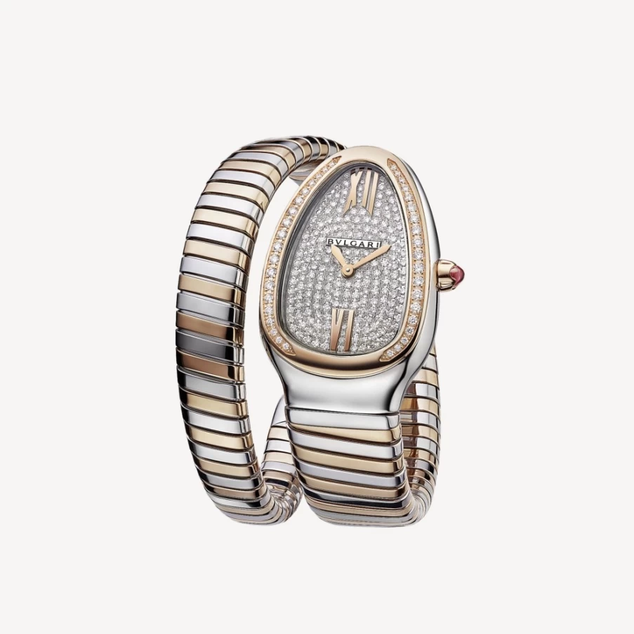 BVLGARI Serpenti Tubogas Women's White Luxury Watch